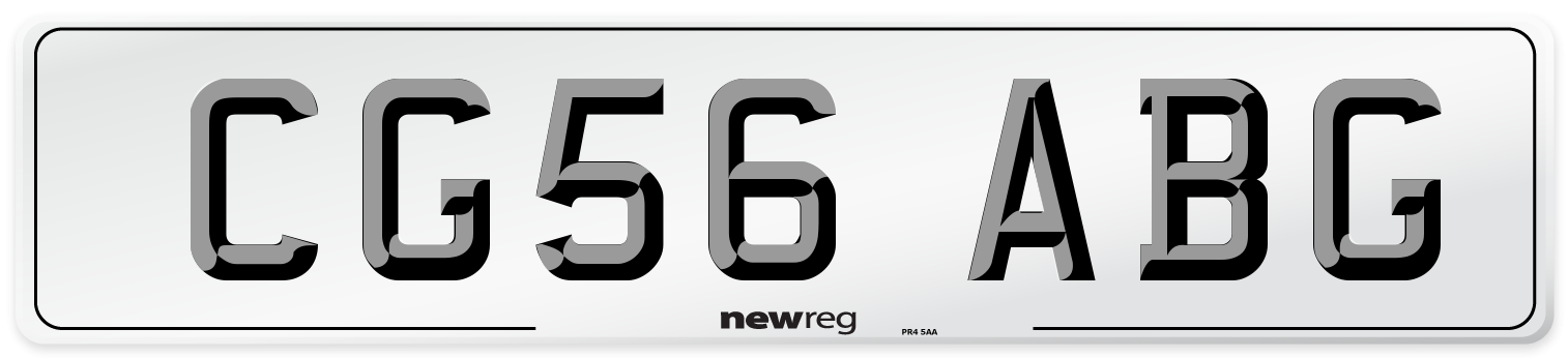 CG56 ABG Number Plate from New Reg